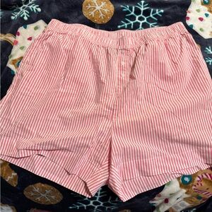 Torrid Pink and White Striped Women's Shorts
